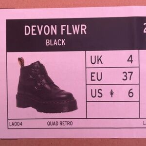 Doc Marten Devon Flower platform boot